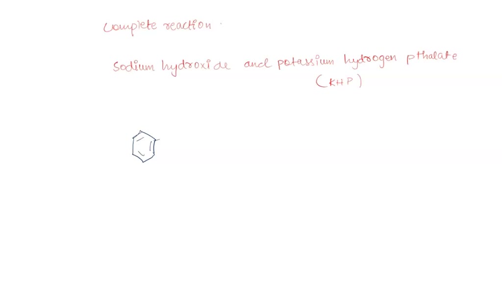 SOLVED The COMPLETE REACTION Equation UNBALANCED EQUATION First