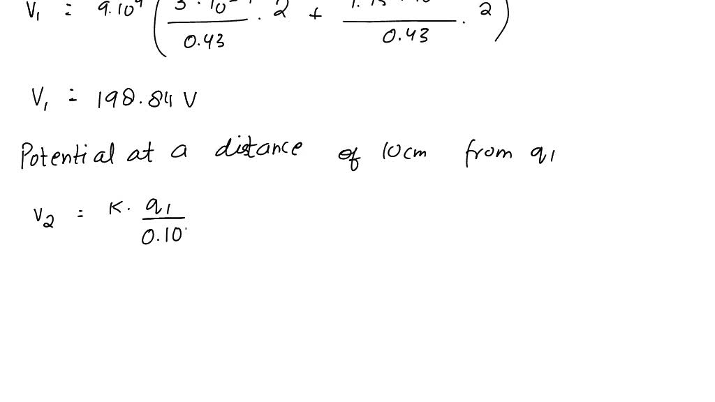 SOLVED Two Stationary Positive Point Charges Charge 1 Of Magnitude 3