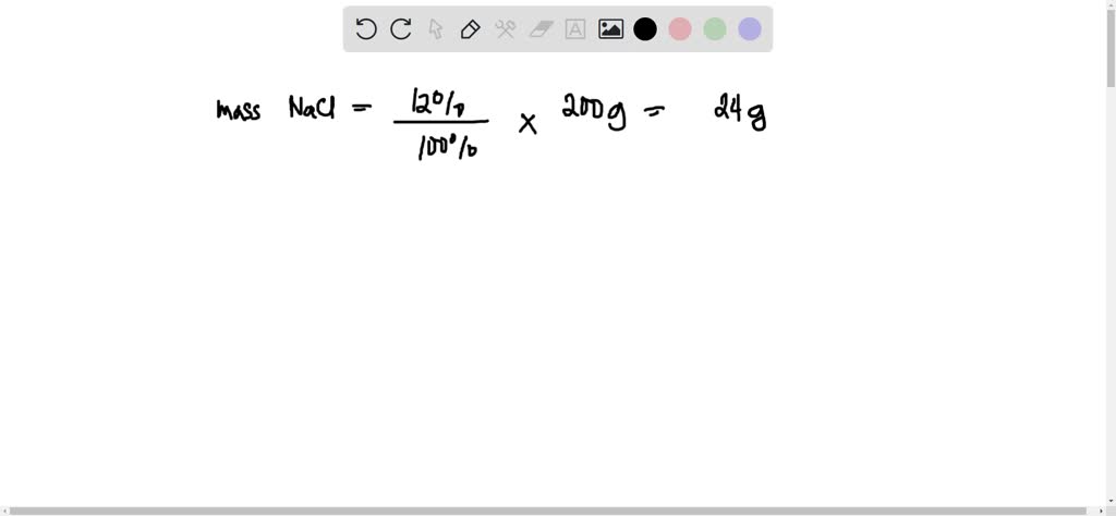 SOLVED A 12 By Mass Sodium Chloride Solution Is Prepared By