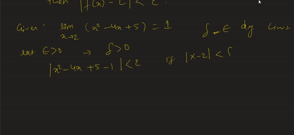 SOLVED What Is A Delta Epsilon Definition Of Limits With Examples