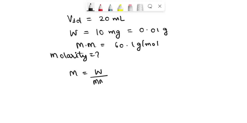 Solved A Ml Sample Of Human Urine Was Found To Have Mg Of Urea