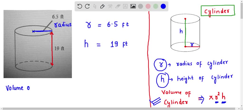 Solved The Radius Of A Cylindrical Water Tank Is Ft And Its