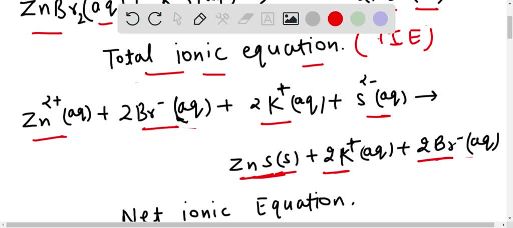 Solved The Following Chemical Reaction Takes Place In Aqueous Solution