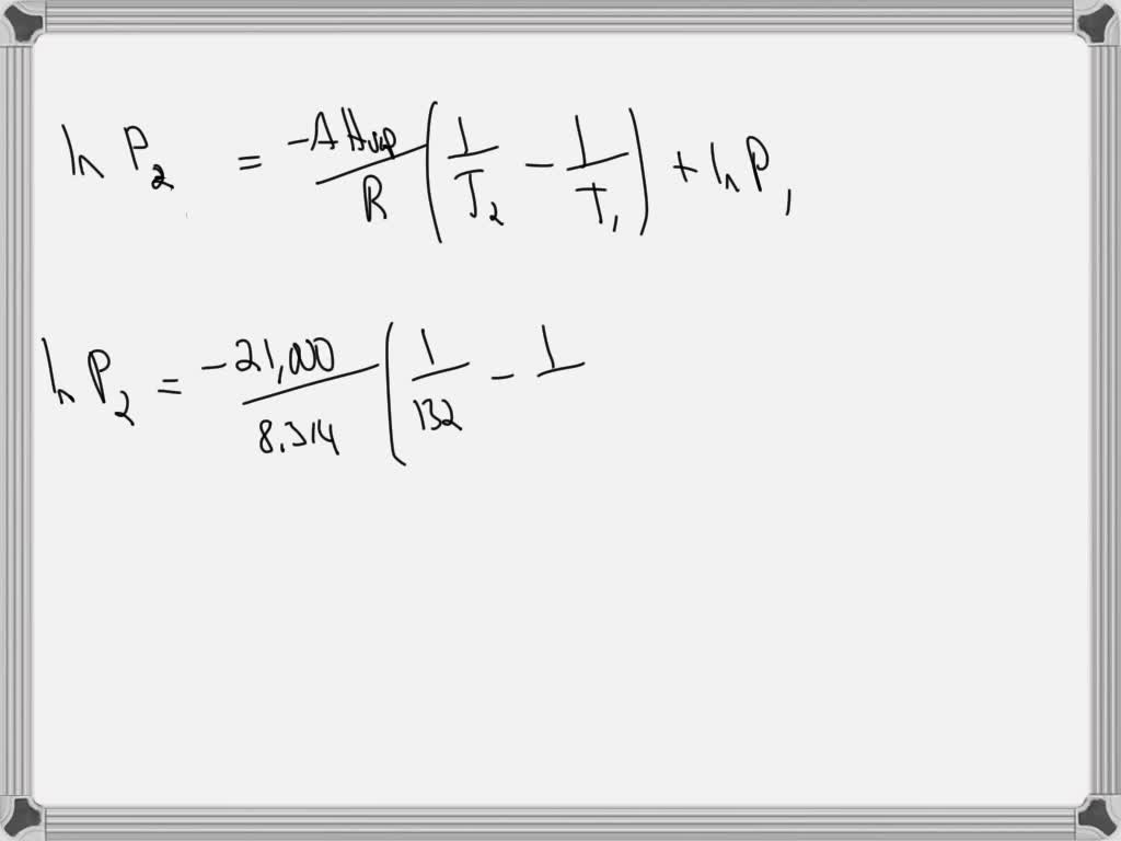 SOLVED The Enthalpy Of Vaporization Of Substance X Is 21 0kJmol And