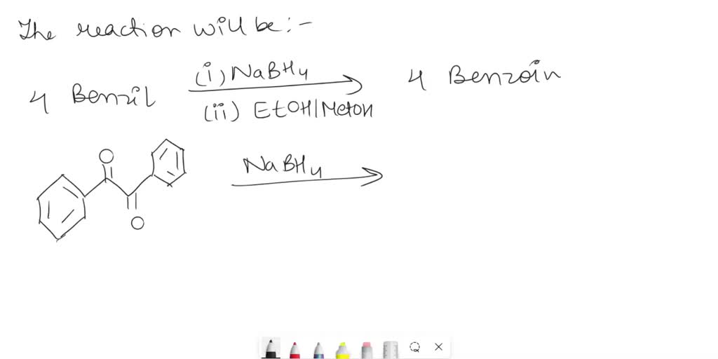 SOLVED Balance The Following Sodium Borohydride Reduction Equations