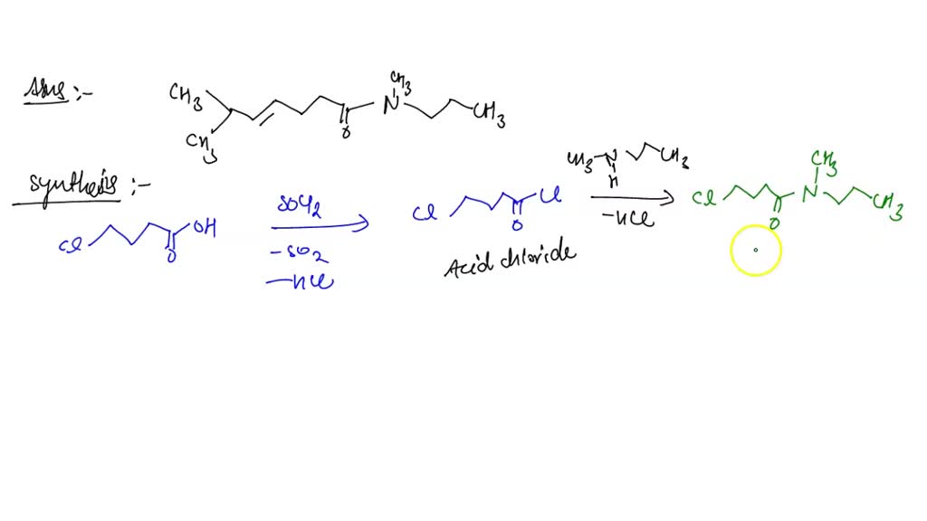 SOLVED Propose A Synthesis Of The Compound Shown Below Using The