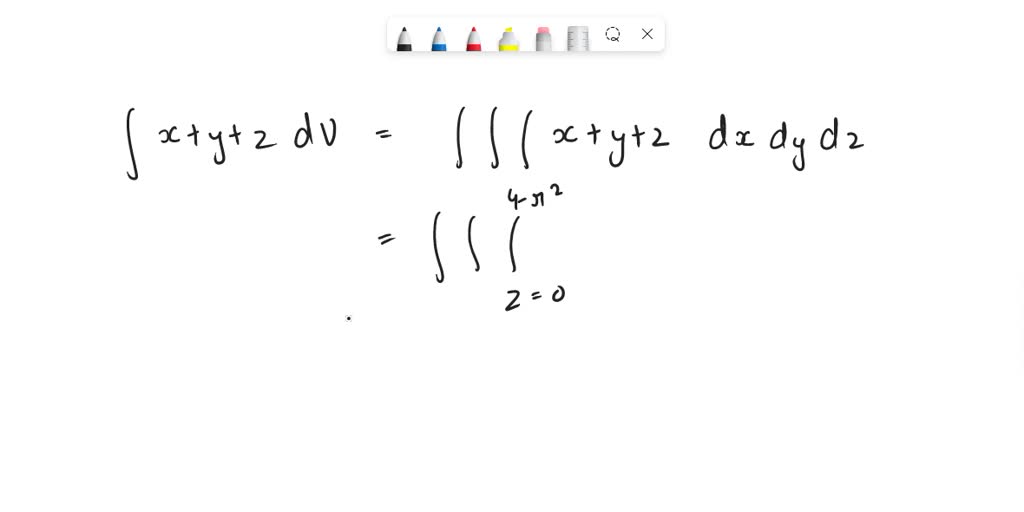 SOLVED Evaluate The Triple Integral X Y Z DV Where It Is Bounded By