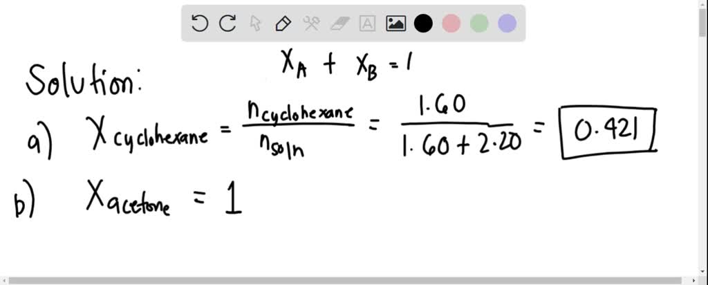 Solved Part C As You Saw In Part B The Vapor Above The Cyclohexane