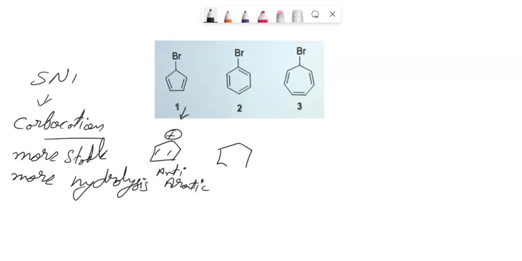 Solved The Following Compounds Undergo Hydrolysis Via Sn Mechanism