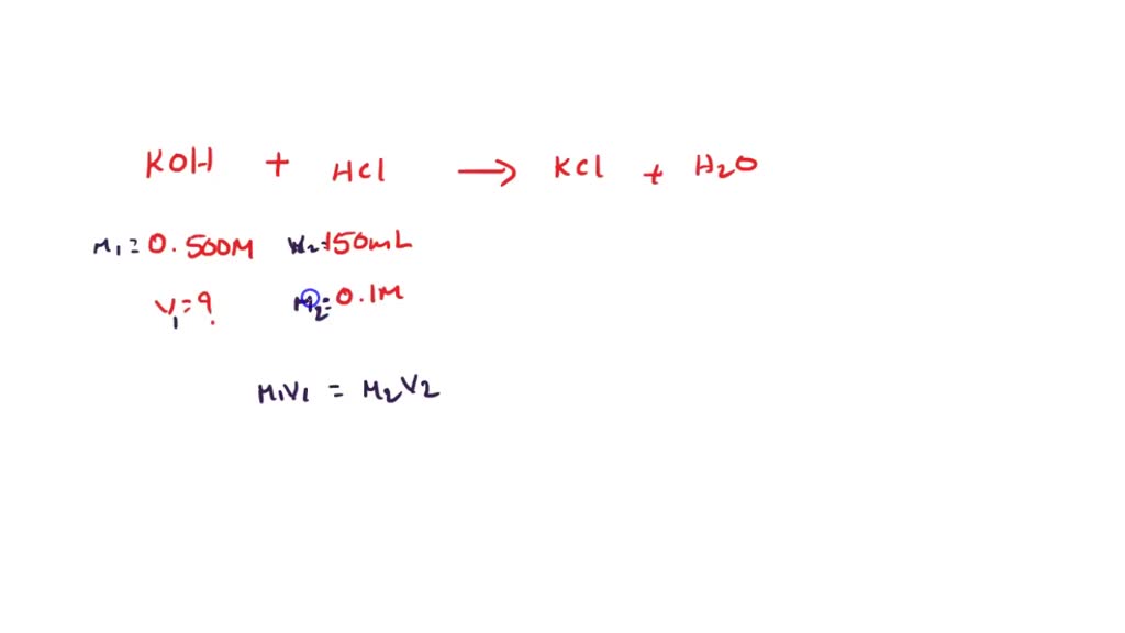 Solved Calculate The Volume Of M Koh Required To Neutralize