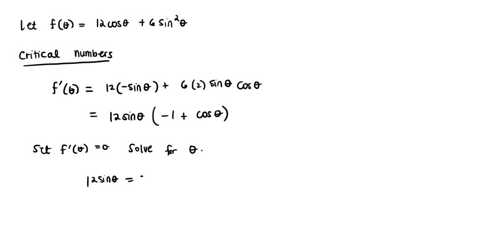 Solved Find The Critical Numbers Of The Function Enter Your Answers