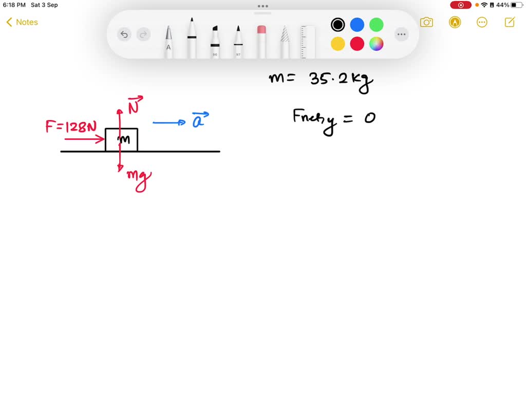 Solved A Man Pushes A Kg Box Across A Frictionless Floor With A