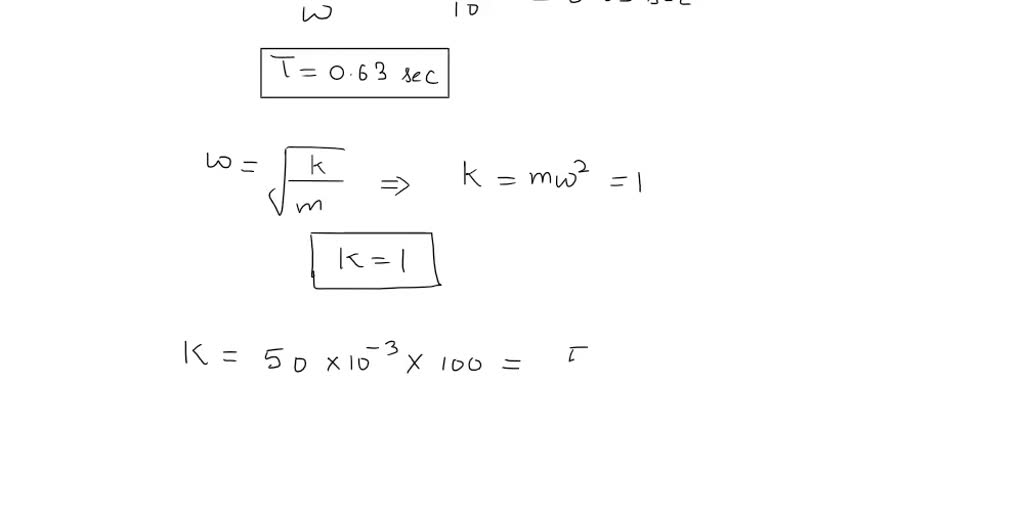 Solved The Position Of A G Oscillating Mass Is Given By X T