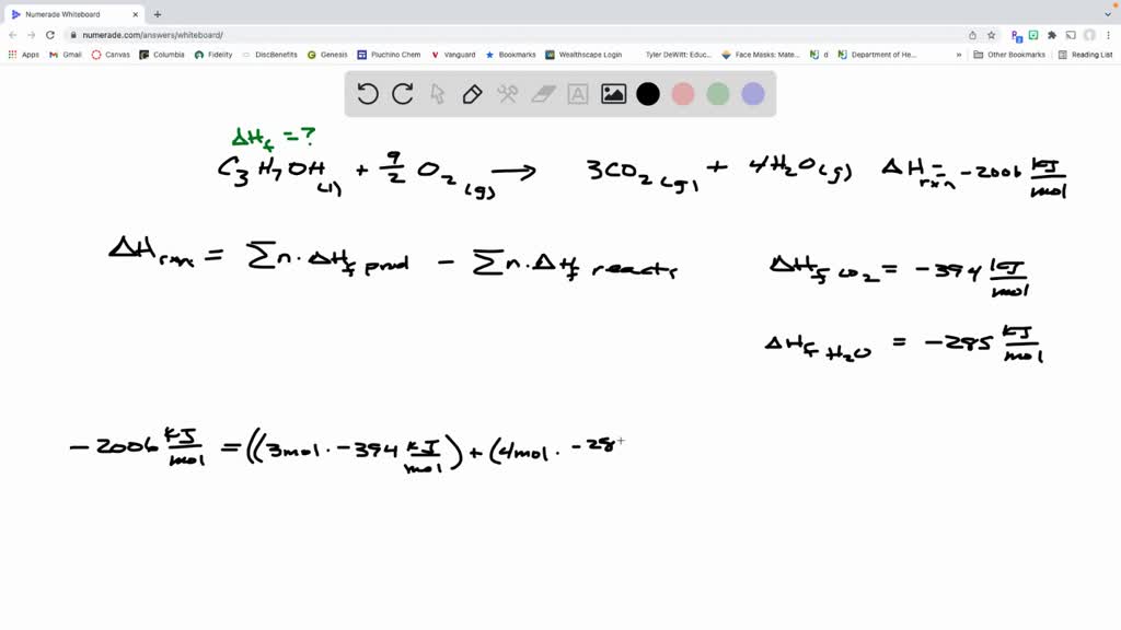 The Combustion Reaction Of Isopropyl Alcohol Is Given Below C3H7OH L