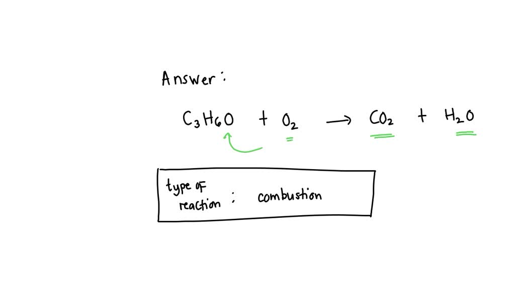 Solved C H O O Co H O Idetify Its Type Of Reaction States Of