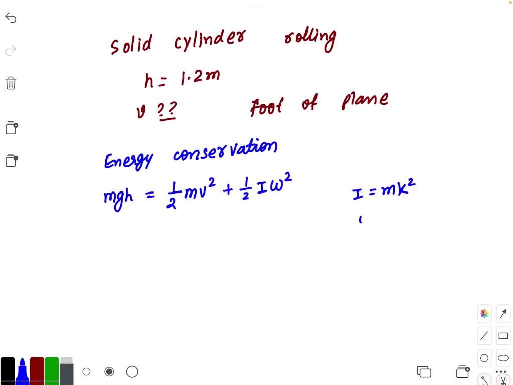 Solved A Cylinder I Mr Rolls Perfectly Without Sliding Or