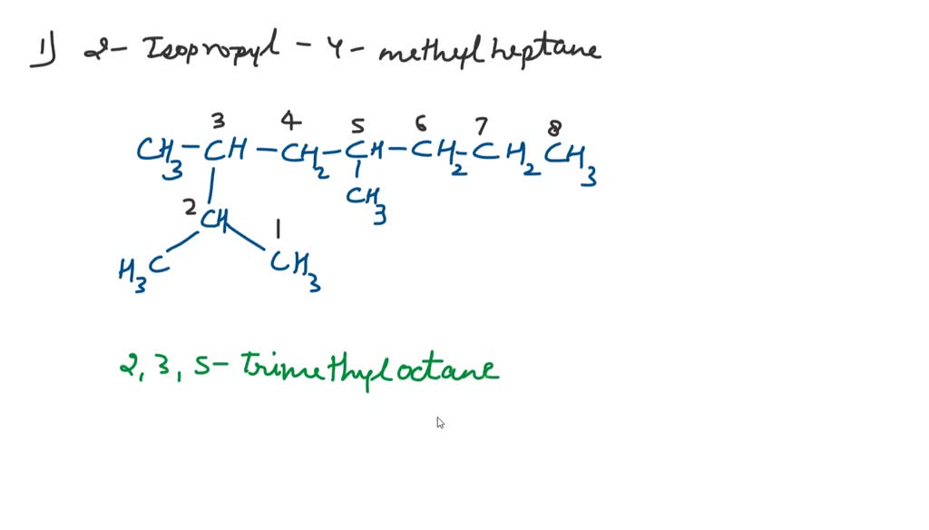 SOLVED Provide The Correct IUPAC Name Or IUPAC Accepted Name For The