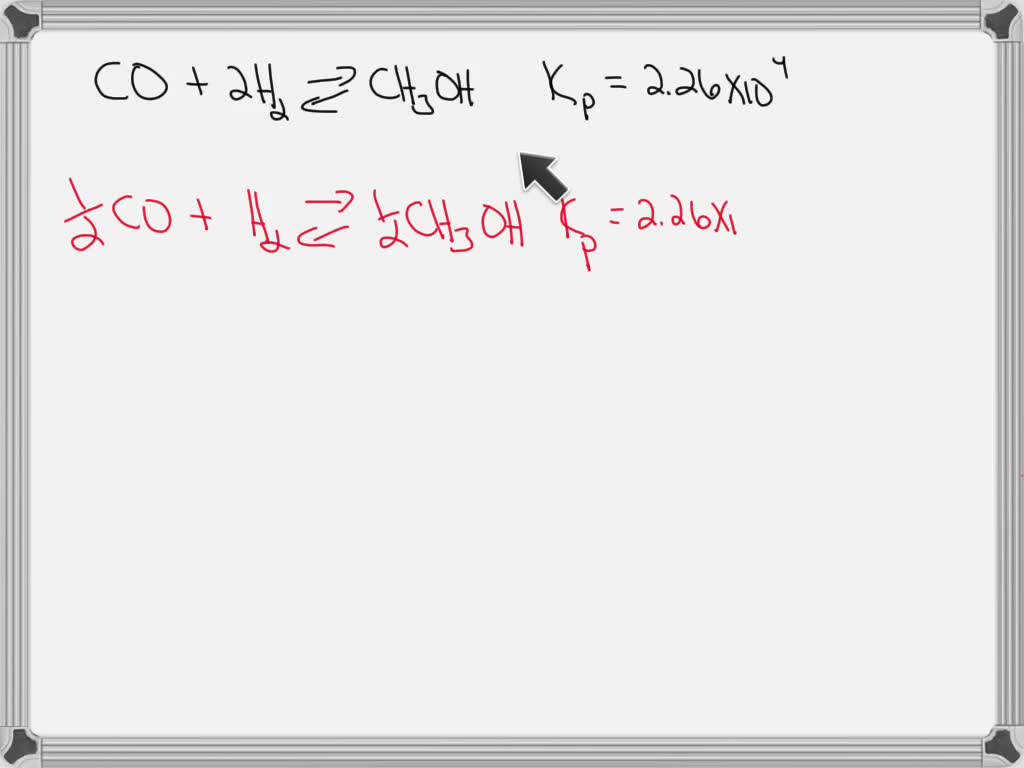 SOLVED The Following Reaction Has An Equilibrium Constant Of Kp 2 26