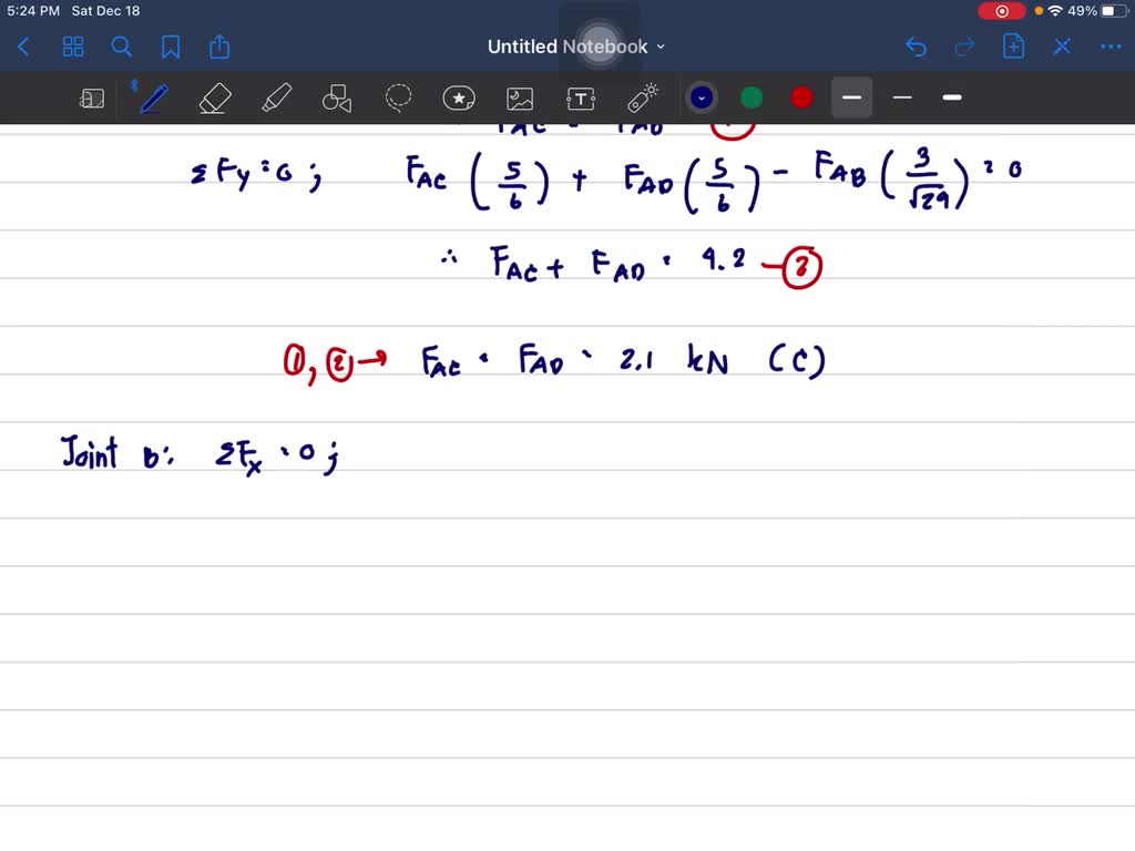 Solved Determine The Force In Each Member Of The Space Truss Ad State