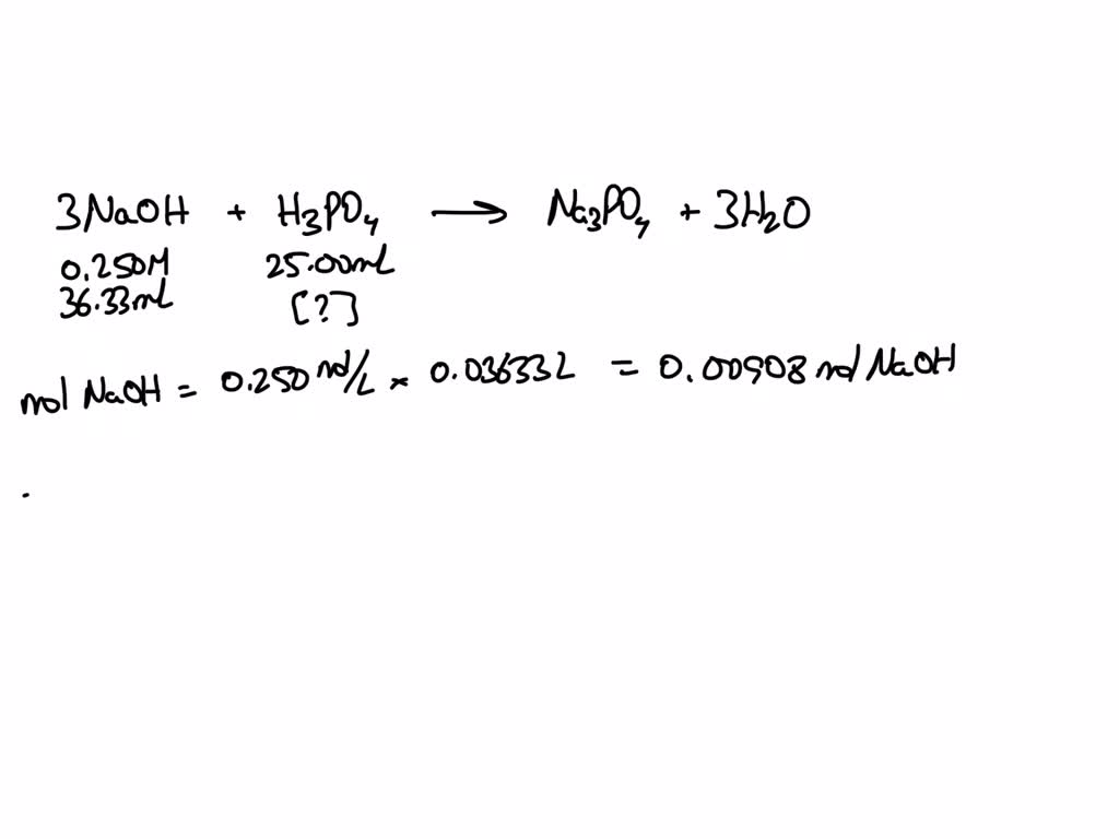 Solved A Standard Solution Of M Sodium Hydroxide Was Used To