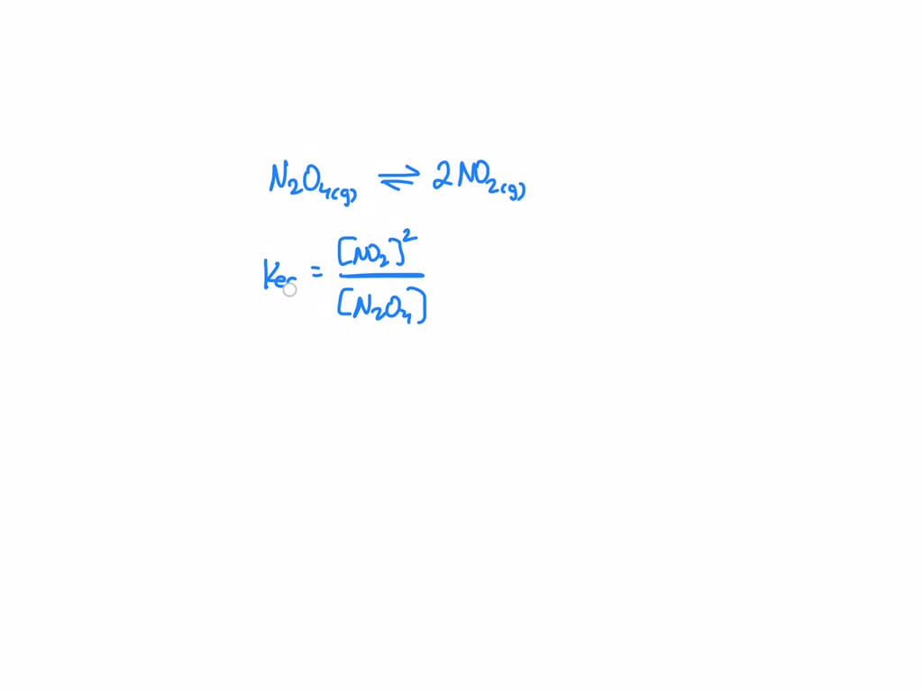 Solved Consider The Following Reaction Equilibrium Concentrations