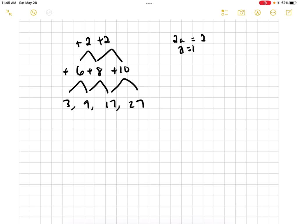 The Sequence 3 9 17 27 Is Quadratic Determine The Expression Of Nth Term