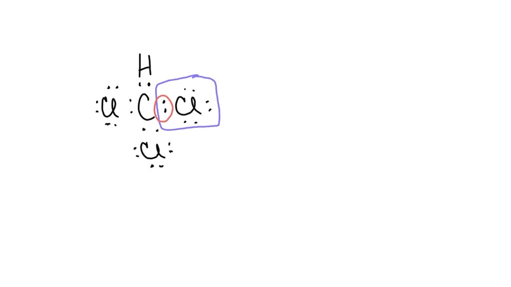 Solved Below Is The Lewis Structure Of The Chloroform Chcl Molecule