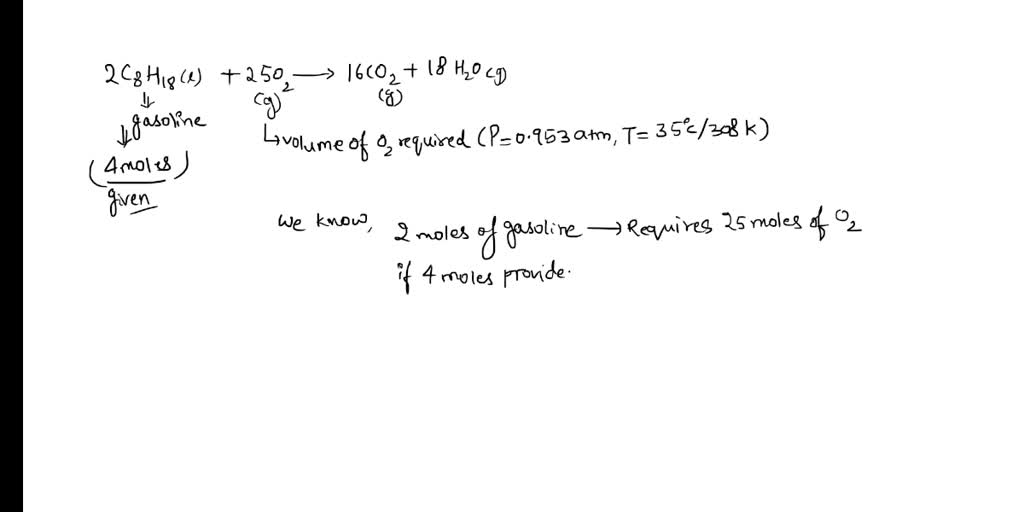 Solved Ideal Gas Using The Law And Stoichiometry Name Following