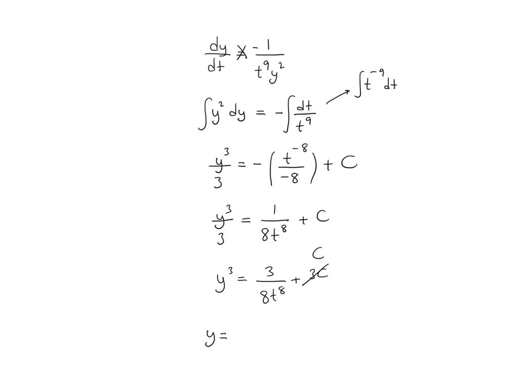 VIDEO Solution 9 Solve The First Order Differential Equation By