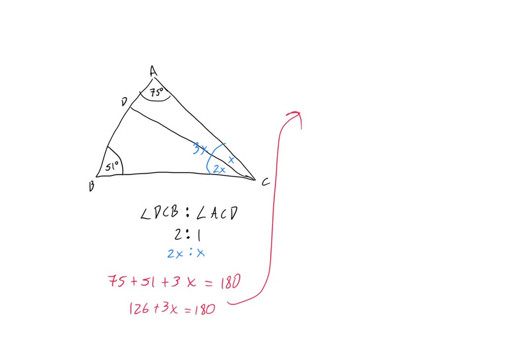 SOLVED The Diagram Shows Triangle ABC ADB Is Straight Line Tne Size