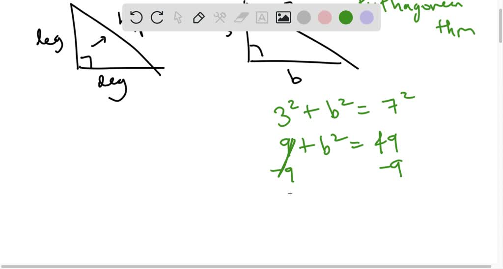 Solved The Hypotenuse Of A Triangle Measures Units What