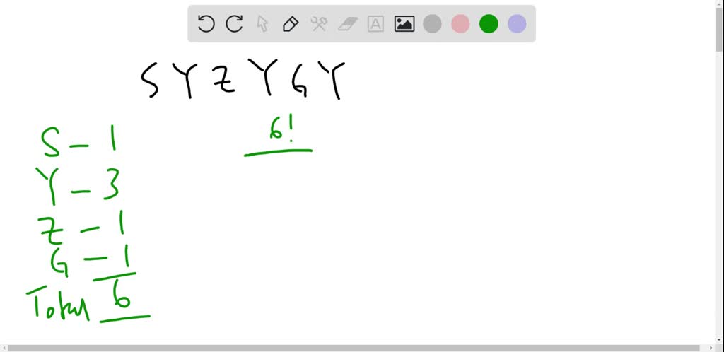 Solved How Many Ways Can You Arrange The Letters In Syzygy Do You