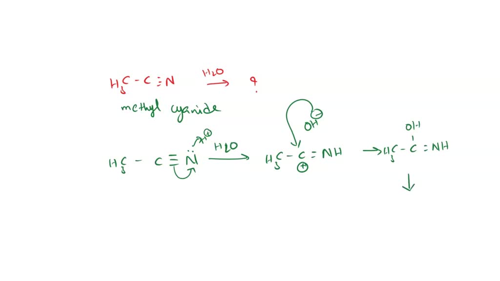 Solved Methyl Cyanide On Hydrolysis Gives A Acetic Acid B