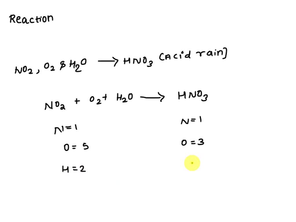 SOLVED Nitric Acid HNO3 Is A Component Of Acid Rain That Forms When