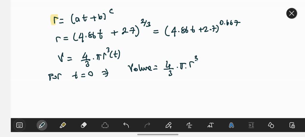 Solved At Time T Seconds The Radius Of A Spherical Balloon Is Rcm