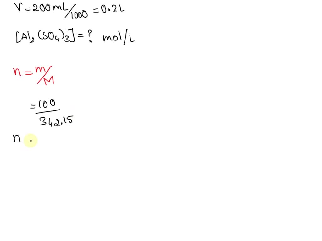 Solved A Chemist Must Prepare Ml Of Mm Aqueous Aluminum