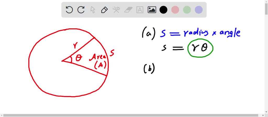 Solved A Central Angle Is Drawn In A Circle Of Radius R As In The