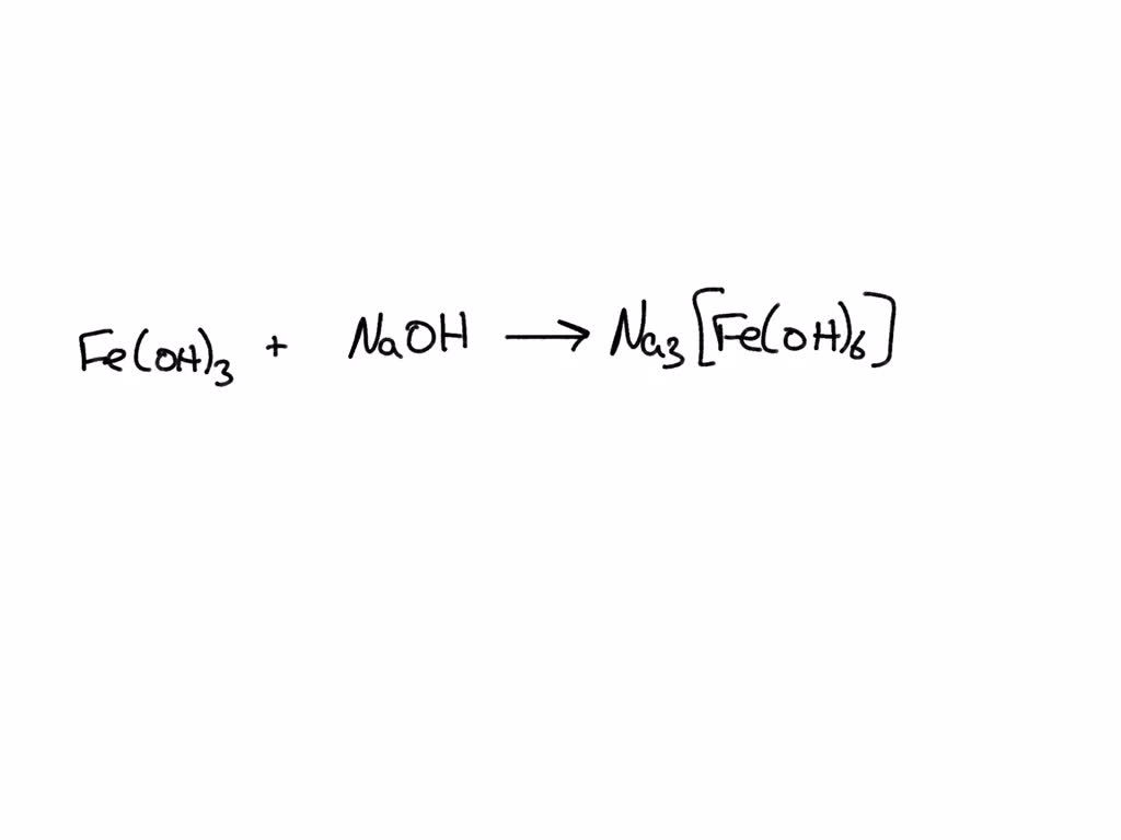 SOLVED For Saturated Ferric Hydroxide Equilibrium With The Equilibrium