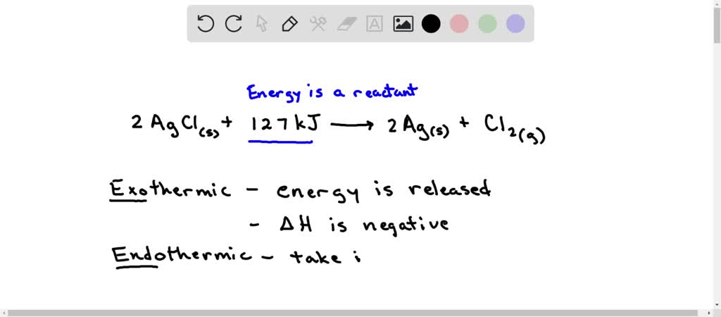 SOLVED Classify The Reaction As Exothermic Or Endothermic