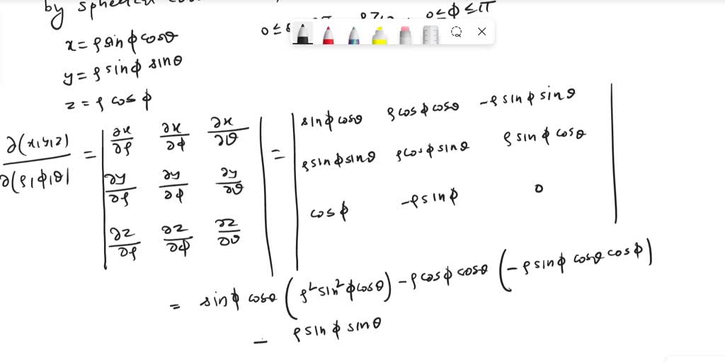 Solved A Derive The Jacobian Formula For Change Of Variables From