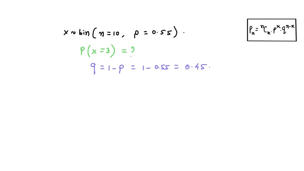 Solved Given The Following P X Ncx Px P N X With P P