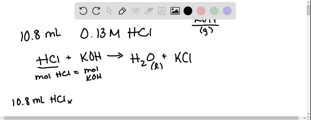 SOLVED How Many Grams Of KOH Are Needed To Neutralize 10 8 ML Of 0 13