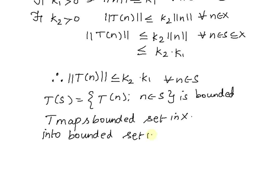 SOLVED Show That The Zero Operator Any Normed Space Is Compact If T