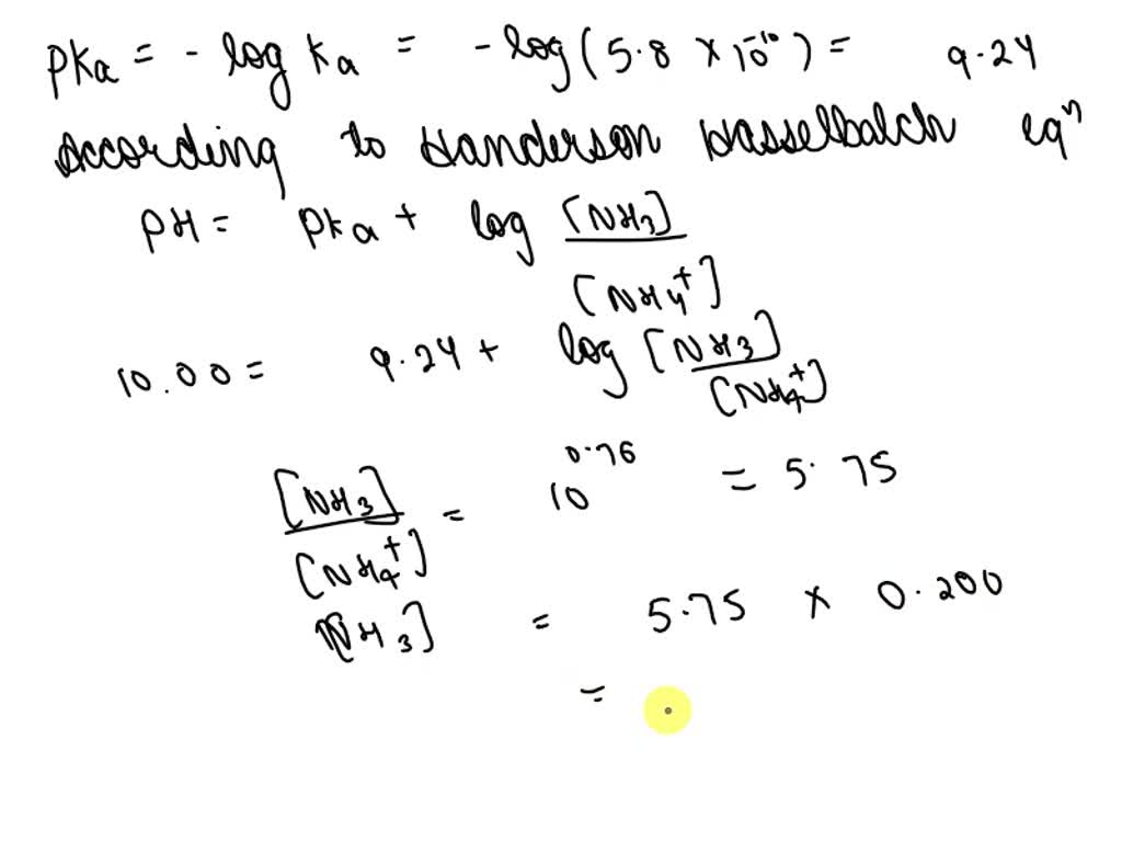 SOLVED Calculate The Volume Of Concentrated Ammonia And The Weight Of