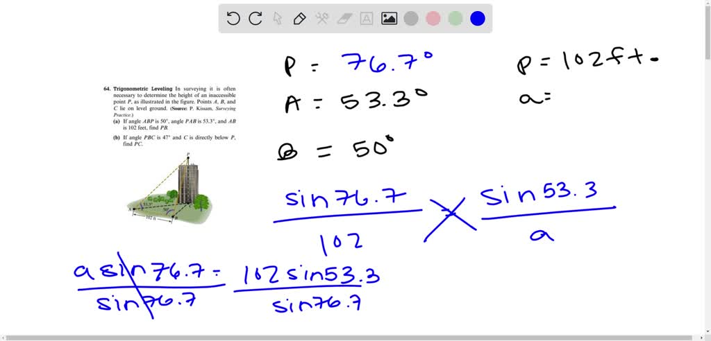 Solved Trigonometric Leveling In Surveying In Surveying It Is Often