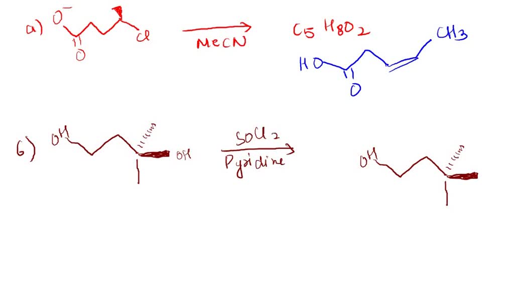 SOLVED 3 I8pts Where Products Are Missing Draw The Structure Of