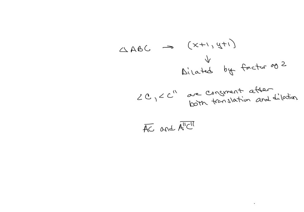 Solved Triangle Abc Is Translated By The Rule X Y And Then