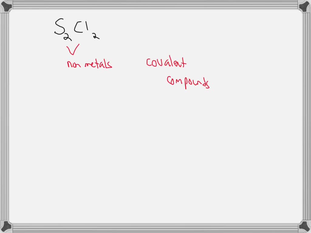 Solved Question Pts Classify The Following Compound Disulfur