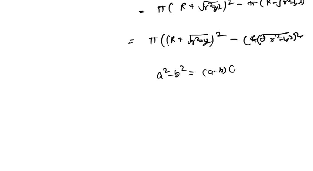 Solved Consider The Following A Set Up An Integral For The Volume A