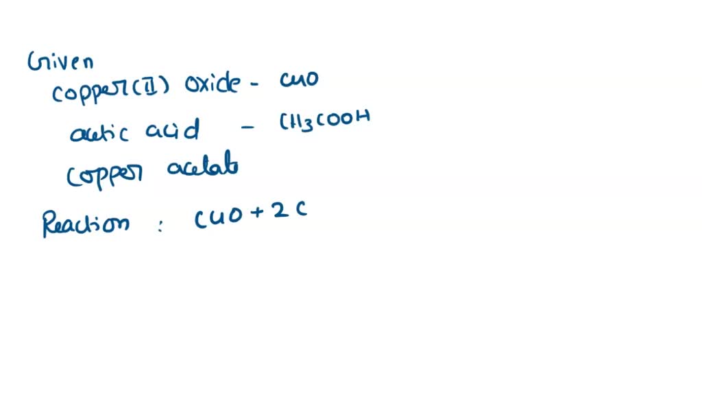 Solved Provide Formulas And A Balanced Equation For The Following